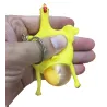 Grüner Dinosaurier - Bohnen - Huhn - lustige Schlüsselanhänger