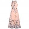 Chiffon Blumenmuster Maxi Kleid