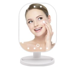 Folding adjustable LED make-up touch mirrorMake-Up