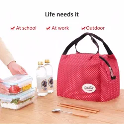 Portable Thermal Canvas Lunch Bag