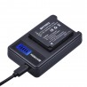 LCD USB Charger for Panasonic DMW BLG10 BLE9 BP-DC15 BPDC15Battery & Chargers