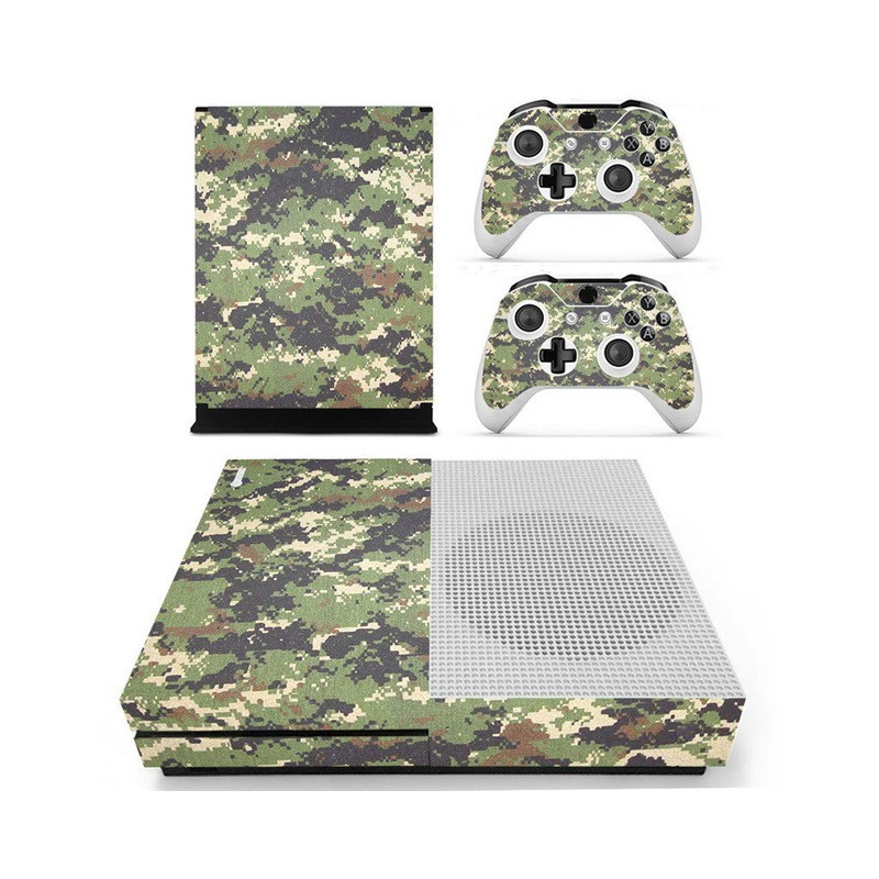 Xbox One S Konsole & Controller Camouflage Design Vinyl decal Hautaufkleber
