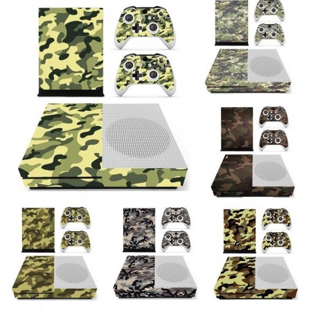 Xbox One S Konsole & Controller Camouflage Design Vinyl decal Hautaufkleber