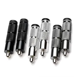 Universal Motorrad Aluminium Fußstützen 2 Stück