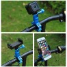 Gopro Hero 5 SJ6000 Xiaomi Yi2 rotatable bike handlebar mount holder adapter bracketMounts