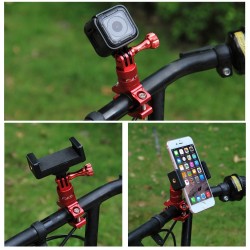 Gopro Hero 5 SJ6000 Xiaomi Yi2 drehbare Fahrrad Lenkerhalterung Adapterhalterung