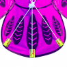 Colorful owl easy fly kite 110 * 50cmKites