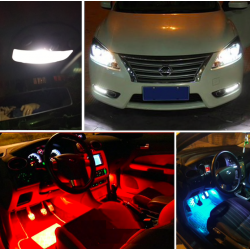 T10 W5W LED COB light silicone car signal lamp 12V 194 501 bulb 10 pcsT10