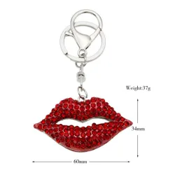Kristall Lippenstift & Tasche Schlüsselanhänger Schlüsselanhänger