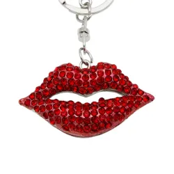 Kristall Lippenstift & Tasche Schlüsselanhänger Schlüsselanhänger