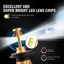 Oslamp LED Scheinwerfer Glühlampen H4 - H7 - H11- 9005 - 9006 70W 7000LM 6500K
