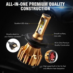 Oslamp LED Headlight Bulbs H4 - H7 - H11- 9005 - 9006 70W 7000LM 6500KH4