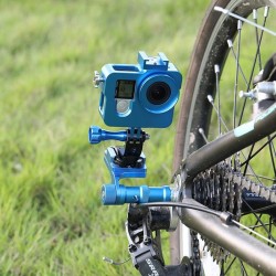 Gopro Hero 6 5 4 3 - Xiaomi Yi - 4K - SJ5000 - Sportkamera - Fahrrad-Aluminium-Stativ - Halterung - Sockel - Adapter