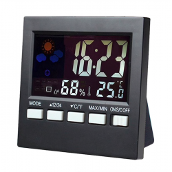 LCD digital alarm clock with backlightClocks