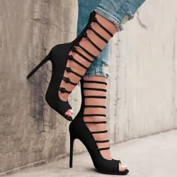 Strappy High Heel Sandalen Pumpen