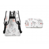 USB-Ladeschule Rucksack Leinwand 3 Stück Set