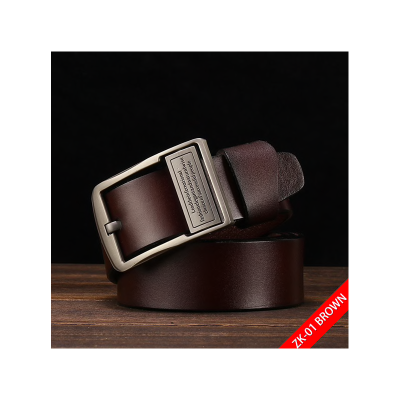 Genuine leather belt with pin buckleBelts