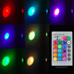 E14 - E27 RGB LED 3W Farbwechsellampe mit Fernbedienung