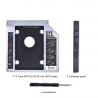 Universal Aluminium SATA HDD Caddy 12.7mm Kastengehäuse optische Bucht