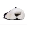 Natürliche Wolle echte Leder Winterstiefel