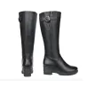 Natürliche Wolle echte Leder Winterstiefel