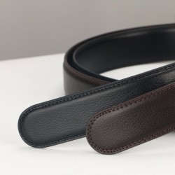 Echter Cowhide Ledergürtel mit automatischem Schnallengürtel