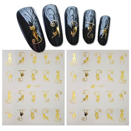 3D design water nail stickersNail stickers