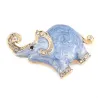 Enamel & Kristalle Elefant - Brosche
