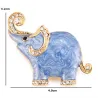 Enamel & Kristalle Elefant - Brosche