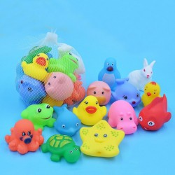 Floating squeeze rubber animals toy 13 pcsToys