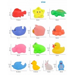 Floating squeeze rubber animals toy 13 pcsToys