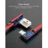 Fast charging micro USB charging cable L-typeCables