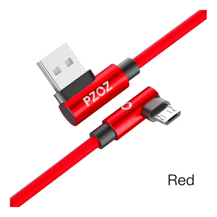 Fast charging micro USB charging cable L-typeCables