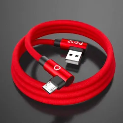 Fast charging micro USB charging cable L-typeCables
