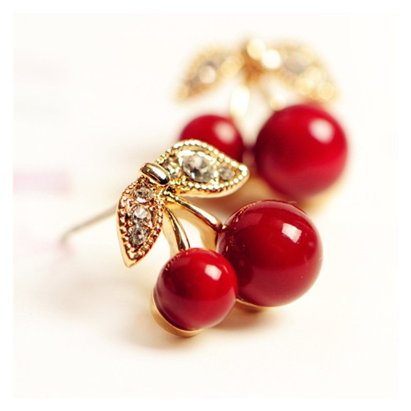 Red cherry earringsEarrings