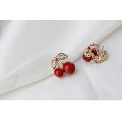 Red cherry earringsEarrings