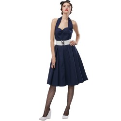 Plus Größe Vintage Retro Kleid