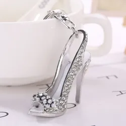 Crystal high heel shoe - keychainKeyrings