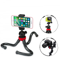 Tragbare flexible Oktopus Mini Stativ Telefon Kamerahalter Selfie Stick