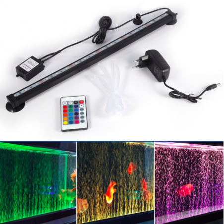 Aquarium / Fischtank - Luftblasenlampe - RGB - Fernbedienung - LED Bar Licht