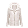 Weiche Fleece Kapuzenjacke mit Reißverschluss