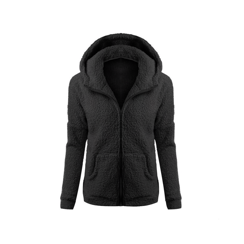 Weiche Fleece Kapuzenjacke mit Reißverschluss Weiche Fleece Kapuzenjacke mit Reißverschluss
