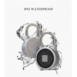 Padlock with fingerprint protection - Smart keyless entry - weatherproof - for Android & iOSHome security