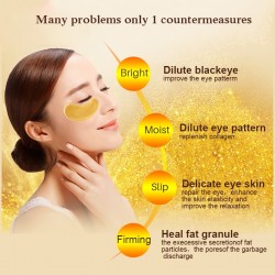 Golden Crystal Kollagen Augenmaske Patches 10 Stück