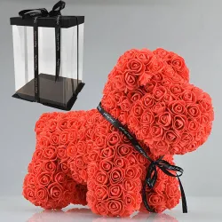 Hund aus Infinity Rosen - 40 cm