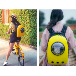 Travel capsule breathable carrying backpack for dog & cat - petsAnimals & Pets
