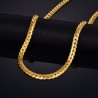 Gold plated snake chain men's necklaceNecklaces