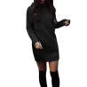 Warm mini dress with long sleeveDresses