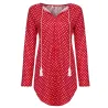 Mini polka dot Kleid mit langen Ärmel