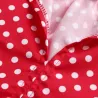 Mini polka dot Kleid mit langen Ärmel